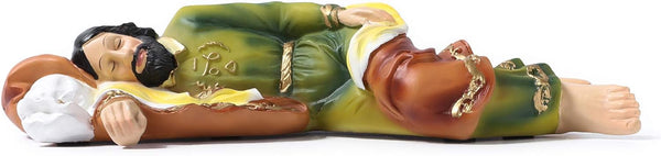 Galiyen 8 Inch Sleeping St Joseph Statue, Catholic Religious Gifts Resin Statues Home Decor Figurine