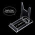 WANDIC Acrylic Plate Stands, 10 Pcs Mini Clear Plastic Display Holders Adjustable Easels for Flat Plates, Photos, Place
