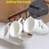 AliCH Mug Holder 2pcs Under Cabinet Hooks Rack, Nail Free Coffee Cups Holder for Kitchen Utensils and Storage