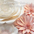 3D Mverse Paper Flowers Decorations for Wall, Pre-Assembled Large Floral Decorations for Baby Girl Nursery Wall