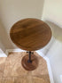 LAKEMID Small Round Side Table,Small Drink Tables,Height Adjustable Round End Table,Cocktail Table for Bathroom,Sofa