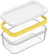 UNIVIVO Butter Slicer Cutter with Storage Container, Stick Butter Dish with Lid