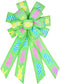 Easter Large Wreath Bows, Spring Bunny Rabbit Bows for Wreath Decoration, Multilayer Bows for Home Door Decor