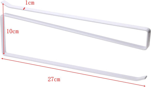 ONLYKXY Paper Towel Holder Wall Mount/Under Cabinet,Thicken Paint Spraying Iron,No Drilling,Paper Towel Holder