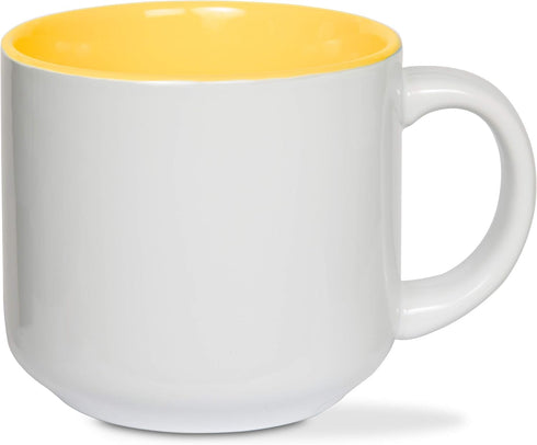 Pavilion Gift Company Blobby Cat Mug, Funny Cat Sister You're Pawsome, 18 oz, Yellow