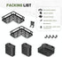 AESTHELIV 6 Pack Adhesive Corner Shower Caddy Hanging - Rustproof Stainless Steel Corner Shelves Large Capacity Shower