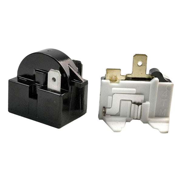 Refrigerator PTC Starter Relay 2 Pin and 6750C-0004R Overload Protector for 15 Ohm 1/6HP Compressor