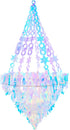 Heliltd Iridescent Chandelier Hanging Decoration Holographic Party Decoration Rainbow Film Frozen Party Supplies