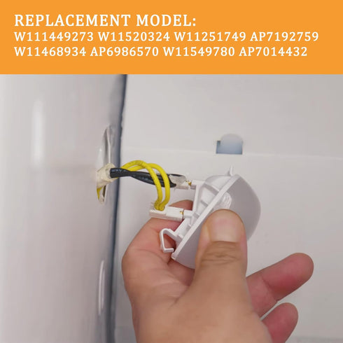 1 pc New Upgraded W11602886 Refrigerator LED Light, White for Whirlpool, Kenmore Refrigerators