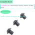 WB2K101 Range Burner Grate Rubber Feet Kit, 16 Pcs Compatible with GE and Kenmore Burner Grate Replace Parts