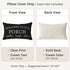 12x20 Inch Set 2 Cozy PANDICORN Welcome to Our Porch Stay Awhile Farmhouse Black and White Outdoor Lumbar Decorative