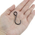 T Tulead 30PCS S-Hooks, Small Metal Hanging Hooks 1.6" Black for Bedroom, Bathroom, Kitchen, Office