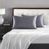 P Pothuiny 2-Piece Grey Satin Pillowcases, Queen Size Silky Pillow Covers for Hair & Skin, Wrinkle Fade Resistant