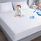 Moonsea Waterproof Mattress Protector Twin Extra Long (XL), Smooth Top Cover for Kids, Breathable Fitted Sheet