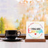 LHIUEM You are Enough Motivational Desk Decor,(4”x 4“) Rainbow Inspirational Sign with Wood Stand,Desk Decorations for Home Office Decor, Encouragement Gifts for Women Men Friends by LHIUEM