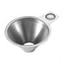 Stainless Steel Spice Funnel with Handle for Kitchen Use, Spill-Free Metal Funnel for Filling Spice Jars and Bottles