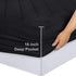 Utopia Bedding Quilted Fitted Mattress Pad (King), Elastic Protector, Stretches up to 16 Inches Deep, Machine Washable