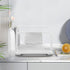 Towel Rack Stand with Drain Spout, Quick-Drying Kitchen Storage for Sponges, Dishcloths, Compact Design for Countertop