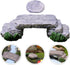 Yardwe Miniature Garden Bridge Statue Set, Micro Landscape Decorations, Stepping Stone DIY Mini Resin Bridge, Bonsai