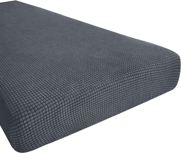 Hokway Stretch Couch Cushion Covers - Sofa Seat Cushion Slipcover Protector, Medium, Gray