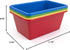 Humble Crew Toy Storage Bins for Kids, Set of 4, Small, Primary Colors, Sturdy Plastic Storage Bins