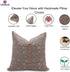 14x14 Floral Pillow Cover Cushion Covers Pillowcase Hand Block Print Thick Linen Decorative Accent Throw Covers