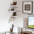 12x7x1.5 Set 2 Floating Shelves for Wall White Shelves Bathroom, Bedroom and Living Room, Wall Shelves & Book Shelf