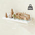 16.5 Inch Set 4, Fixwal Nursery Shelves, Floating Bookshelves for Wall of Scalloped Wall Book Shelves with Towel Rack
