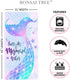 Bonsai Tree Mermaid Beach Towel, Cute Microfiber Bath Towel for Girls, Sand Free Quick Dry, 31" x 63"