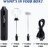 MF05 Rechargeable Handheld Milk Frother with Stainless Balloon Whisk for Cappuccino, Latte, Bulletproof Coffee (Black)