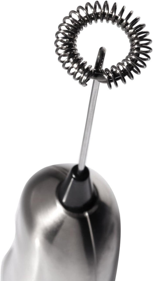 Ozeri Deluxe Milk Frother with 12 oz Frothing Pitcher in Stainless Steel and Extra Whisk Attachment
