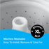 SlipX Solutions 27" Oversize Square Shower Mat - Non-Slip Mat for Elderly & Kids, Machine Washable, White Pearl