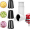 Slicer/Shredder Attachments for KitchenAid Stand Mixers, Food Slicers Cheese Grater Attachment with 3 Blades