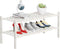 2 Tier Bamboo Shoe Rack Storage Organizer for Closet, Multifunctional Stackable Free