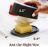 Countertop Grey Butter Dish with Lid for - Modern Plastic Dark Grey Butter Crock - Dishwasher Safe Butter Keeper