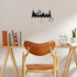 Metal Wall Mounted Key Rack Organizer with 7 Hooks, Decorative Key Holder for Front Door, Hallway, Kitchen, Office