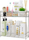 YQh 2-Tier Bathroom Storage Organizer Rack, Stainless Steel Shower Caddy, Counter and