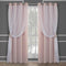 TOWN & COUNTRY LUXE Talia Double Layer Indoor Curtains, Sheer and Room Darkening Blackout, Grommet Top,
