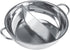 Stainless Steel Pot with Divider for Double-Flavor Soup Cooking, Suitable for Family Gatherings