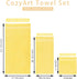 COZYART Set, Set 6 2 2 2 650 Yellow Luxury Bath Towel Turkish Cotton Hotel Towel Bulk for Bathroom, Thick Bathroom