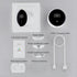 Toothbrush Holders Cleaner & Dryer for Bathroom - Mirror Wall Mounted [Rechargeable, Auto Sensor Open/Close Lid, LED