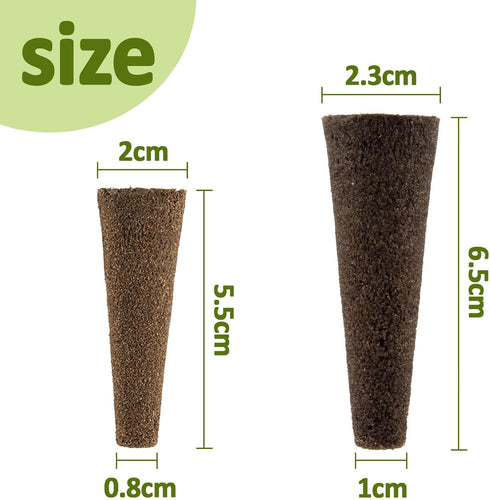 50 MAQIHAN Grow Sponges for Hydroponics - Seed Pods for Garden Seed Starter Pods Growing System Plant for Seed Plugs