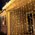 Window Curtain String Lights 20 feet, 600 LED Fairy Twinkle Lights with Remote, Warm White