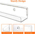 6 Pack, 12" Lifewit Narrow Floating Shelves for Vinyl Record Clear Wall Shelves for Nail Polish/Book/Picture/Makeup