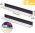 2-Pack, 17'' 8.5 lbs NiHome Clear Magnetic Acrylic Book Shelves for Whiteboard, Classroom and Fridge Storage, Sleek