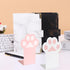 2 Sets Cat Paw Metal Bookends Cute Desktop Bookshelf Sturdy Cartoon Bookshelf for Home and Office Decoration