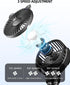 Portable Mini Stroller Fan, Battery Operated Small Clip on Fan, Detachable Flexible Tripod Baby Fan with 3 Speed for