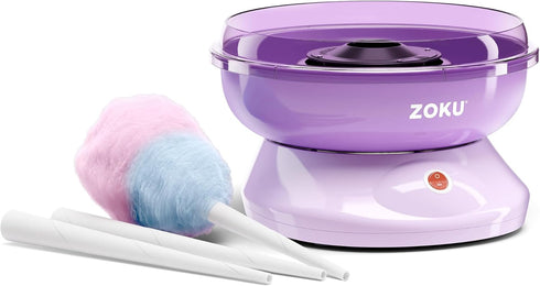 ZOKU Cotton Candy Maker, Includes 10 Paper Cones for Homemade Cotton Candy in Minutes