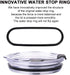 koodee 30 oz Tumbler Lids, 2 Pack Spill-proof Covers for 30 Oz YETI Rambler, Ozark Trail, and More (White)