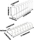Small Stainless Steel Bowl Drainer, Kitchen Counter Organizer Storage Rack, Chrome Storage Shelf
